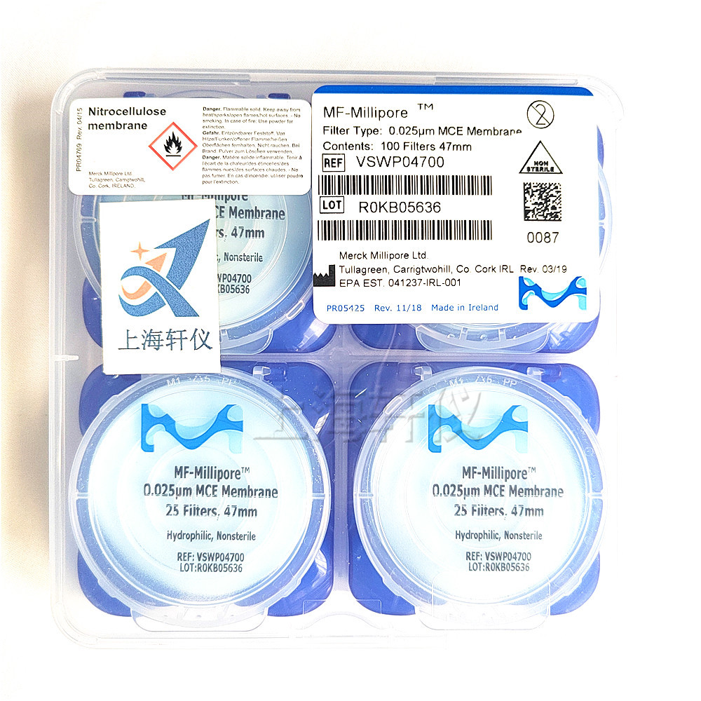 25nm微孔濾膜VSWP04700 DNA蛋白質(zhì)微量透析 Millipore 親水系混合纖維素膜 25nm微孔濾膜VSWP04700 DNA蛋白質(zhì)微量透析 Millipore 親水系混合纖維素膜